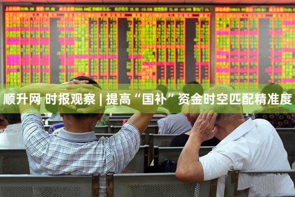 顺升网 时报观察 | 提高“国补”资金时空匹配精准度