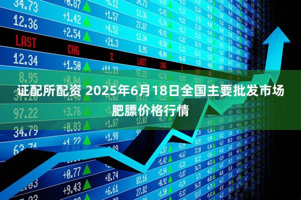 证配所配资 2025年6月18日全国主要批发市场肥膘价格行情